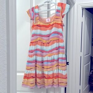 Colorful Striped Kids Dress